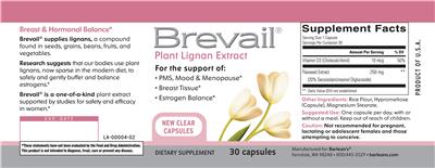 Barlean's Brevail source label used in the packaging illustration