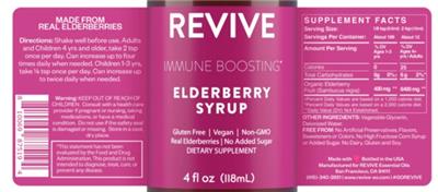 Revive Elderberry Syrup source label used in the packaging illustration