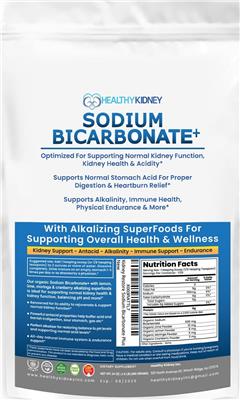 Healthy Kidney Sodium Bicarbonate+ product packaging