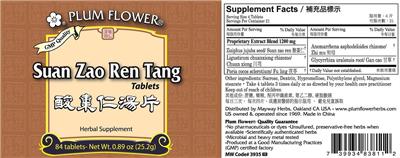 Plum Flower Suan Zao Ren Tang Tablets product packaging