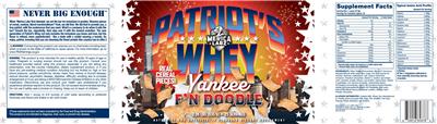 Merica Labz Patriot's Whey Yankee F'N Doodle source label used in the packaging illustration