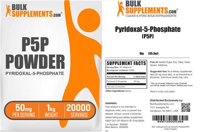 BulkSupplements.com P5P Powder 50 mg product packaging