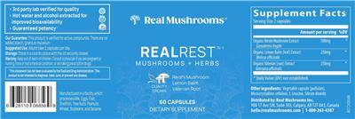 Real Mushrooms RealRest product packaging