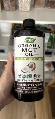 Nature's Way Organic MCT Oil product packaging