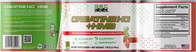 GEC Genetic Edge Compounds Creatine HCl + HMB Strawberry Kiwi product packaging