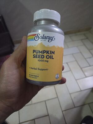 Solaray Pumpkin Seed Oil 1000 mg product packaging