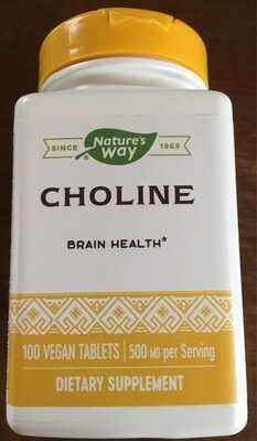 Nature's Way Choline 500 mg product packaging