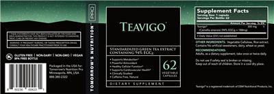 Tomorrow's Nutrition Pro Teavigo source label used in the packaging illustration
