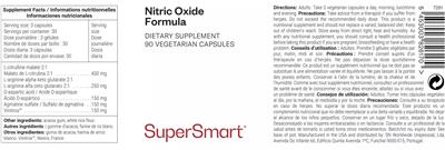SuperSmart Nitric Oxide Formula product packaging