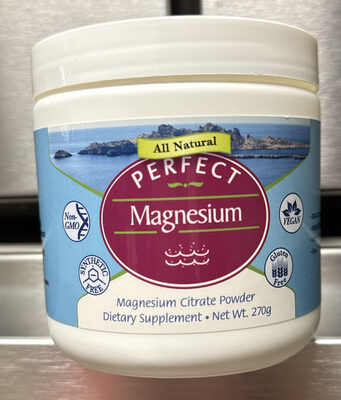 Perfect Supplements Perfect Magnesium source label used in the packaging illustration