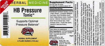 Herbs Etc. HB Pressure Tonic product packaging