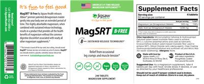 Jigsaw Health MagSRT B-Free source label used in the packaging illustration