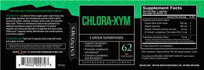 U.S. Enzymes Chlora-xym source label used in the packaging illustration