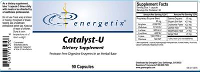 Energetix Catalyst-U source label used in the packaging illustration