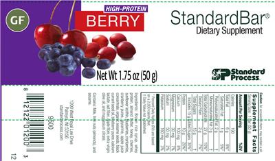 SP Standard Process StandardBar Berry source label used in the packaging illustration