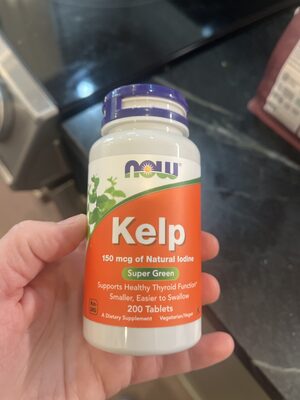 NOW Kelp source label used in the packaging illustration