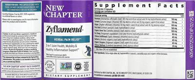 New Chapter Zyflamend source label used in the packaging illustration