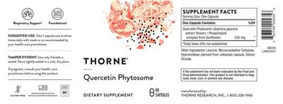 Thorne Quercetin Phytosome product packaging