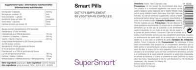SuperSmart Smart Pills product packaging