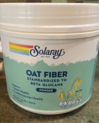 Solaray Oat Fiber Powder Unflavored product packaging