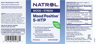 Natrol Mood Positive 5-HTP product packaging