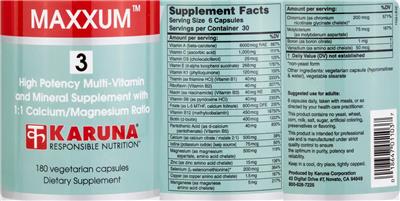 Karuna Maxxum 3 source label used in the packaging illustration