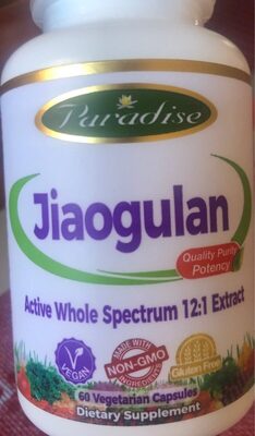 Paradise Jiaogulan Extract source label used in the packaging illustration
