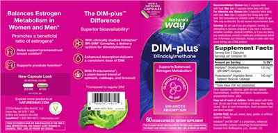 Nature's Way DIM-plus product packaging