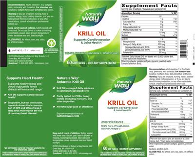 Nature's Way Krill Oil product packaging