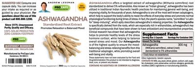 ProCaps Laboratories Ashwagandha product packaging
