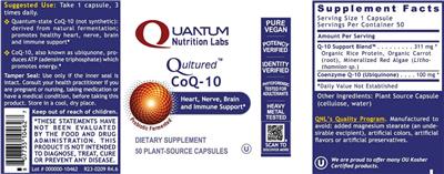 Quantum Nutrition Labs Qultured CoQ-10 product packaging