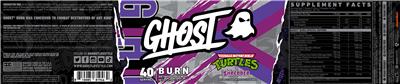 GHOST Burn Teenage Mutant Ninja Turtles Shredder source label used in the packaging illustration