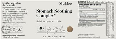 Shaklee Stomach Soothing Complex source label used in the packaging illustration