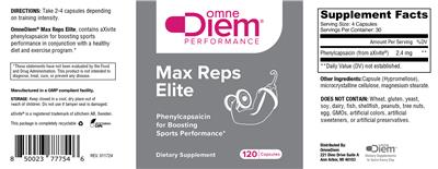 OmneDiem Performance Max Reps Elite product packaging
