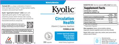 Kyolic Kyolic Formula 106 product packaging