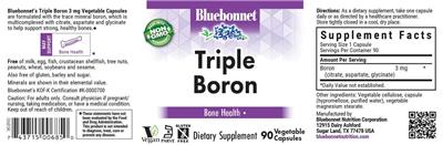 Bluebonnet Triple Boron product packaging