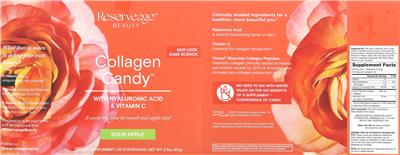Reserveage Beauty Collagen Candy Sour Apple source label used in the packaging illustration