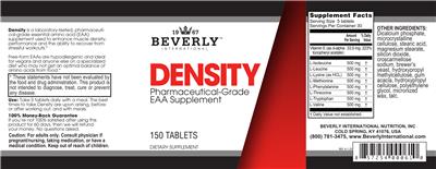 Beverly International Density source label used in the packaging illustration