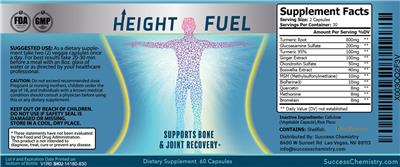 Success Chemistry Height Fuel source label used in the packaging illustration
