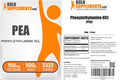 BulkSupplements.com PEA 150 mg product packaging
