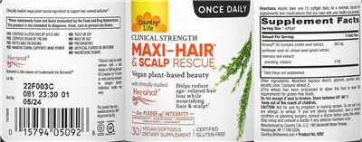 Country Life Maxi-Hair & Scalp Rescue product packaging