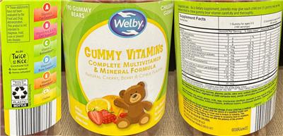 Welby Gummy Vitamins product packaging