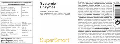 SuperSmart Systemic Enzymes product packaging