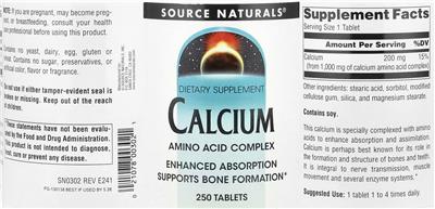 Source Naturals Calcium product packaging