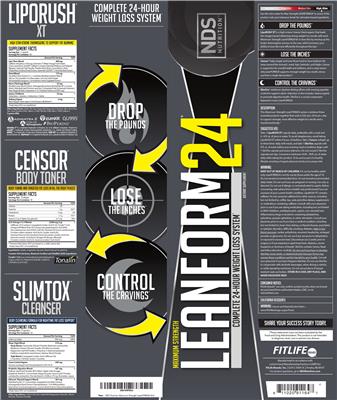 NDS Nutrition SlimTox Cleanser source label used in the packaging illustration