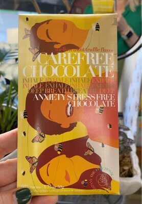 The Functional Chocolate Company Carefree Chocolate Mellow Truffle Mint Flavor source label used in the packaging illustration