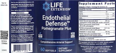 Life Extension Endothelial Defense Pomegranate Plus product packaging