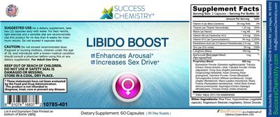 Success Chemistry Libido Boost product packaging