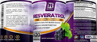 BRI Nutrition Resveratrol Extra Strength product packaging