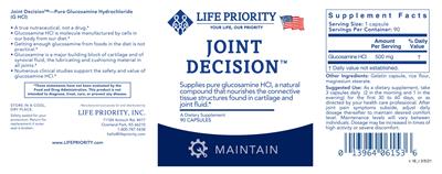 Life Priority Joint Decision source label used in the packaging illustration